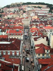 Blick vom Elevador de Santa Justa