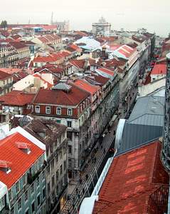 Blick vom Elevador de Santa Justa