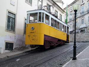 ... alten Strassenbahnen