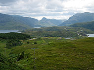 Hochland-Aussicht auf Kylestrome