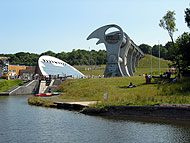 Gesamtanlage des "Falkirk Wheel"