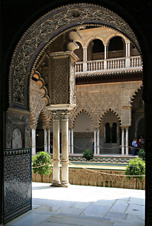 Sevilla - Innenhof im Alcázar